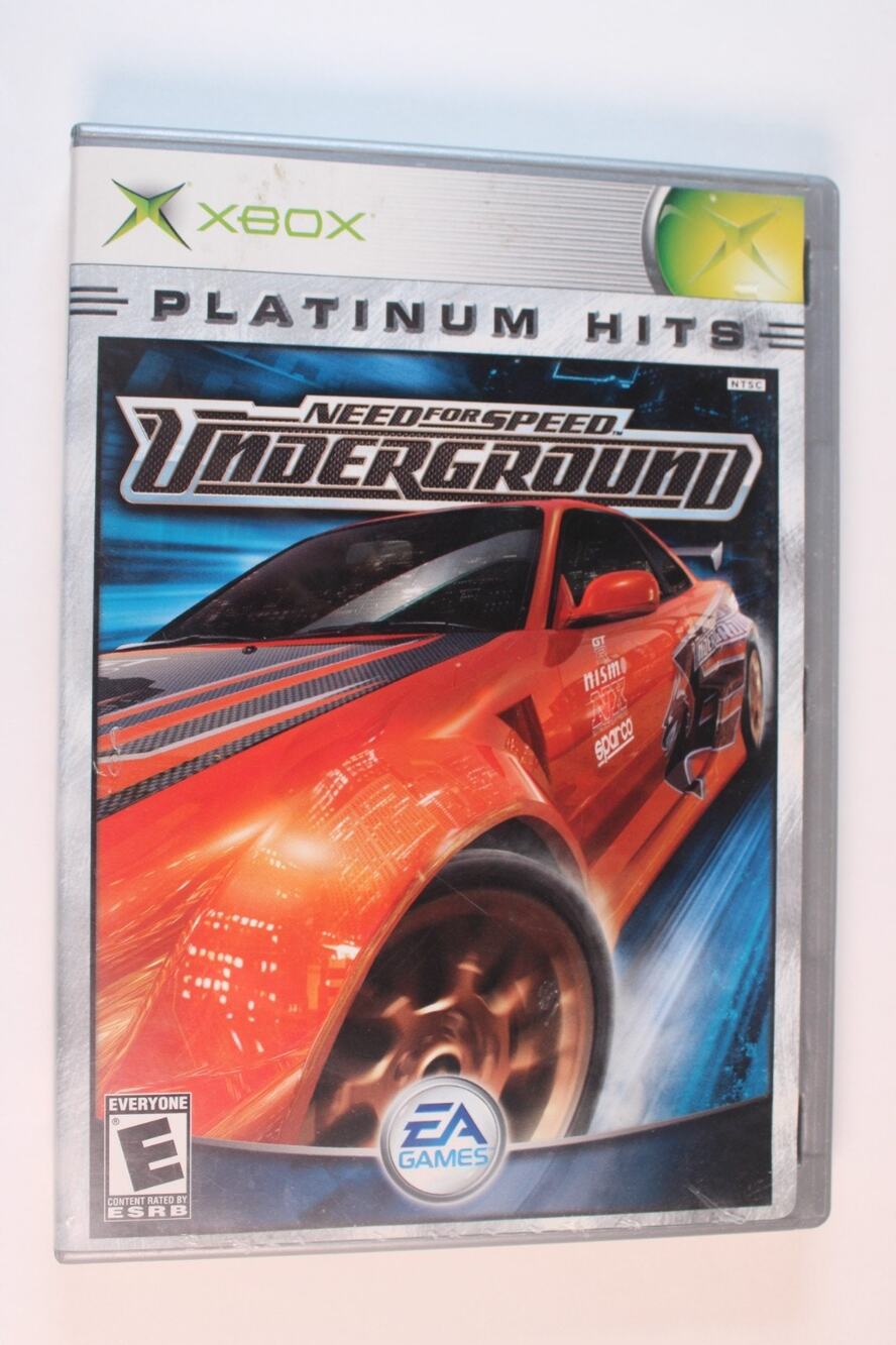 Need for Speed: Underground Platinum Edition (Microsoft Xbox, 2003) tested/works